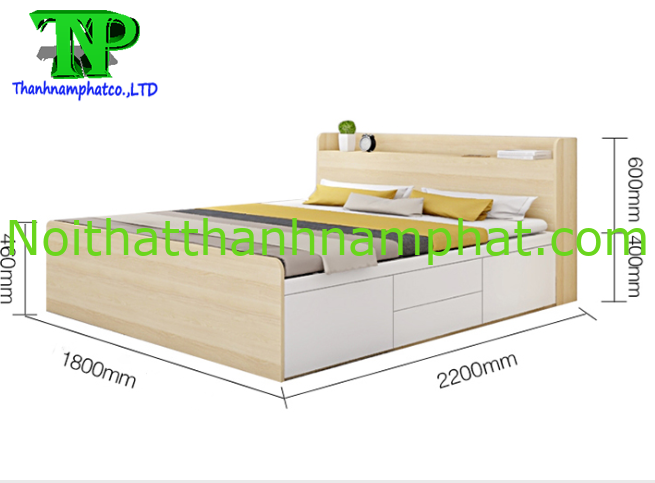 Mẫu Giường Ngủ K&N 015 -4